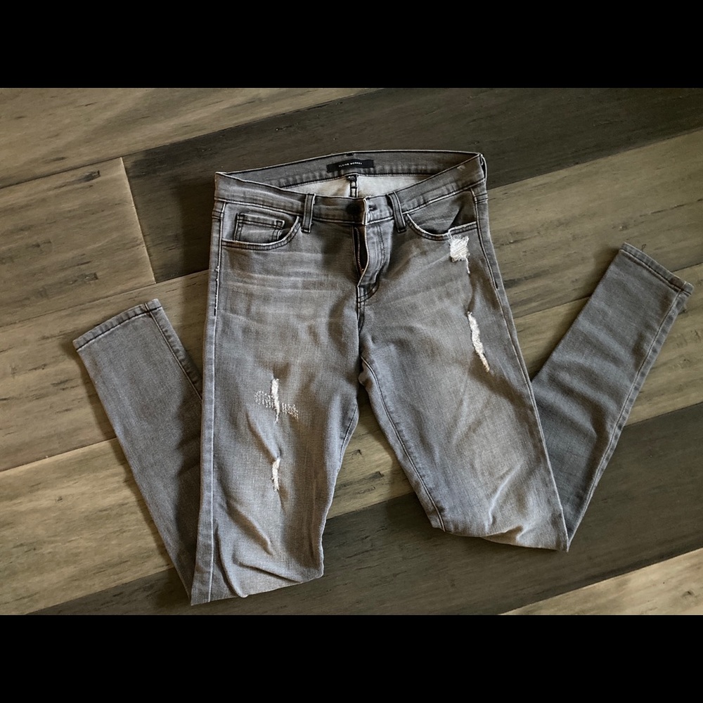Flying Monkey distressed skinny jeans